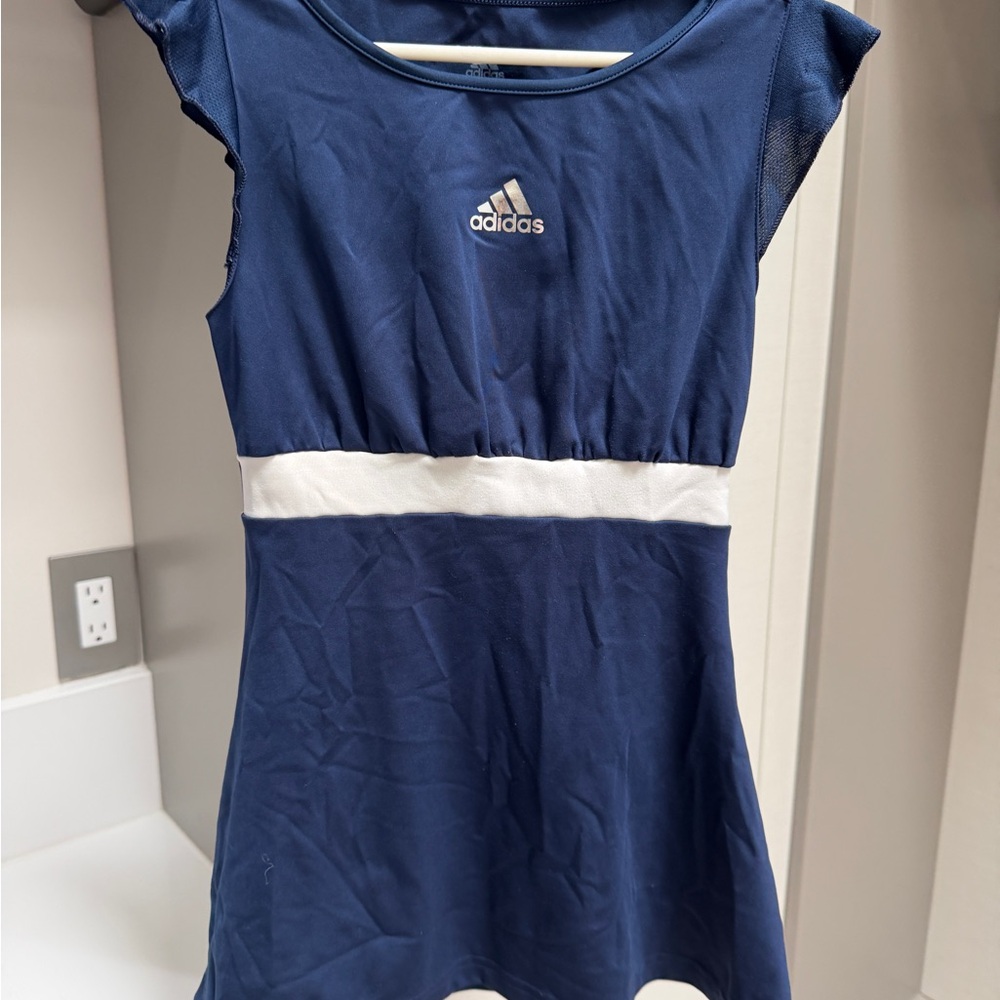 Adidas Navy and White Dress